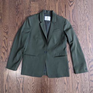 Everlane Wool GoWeave Blazer Surplus Green Sz 8